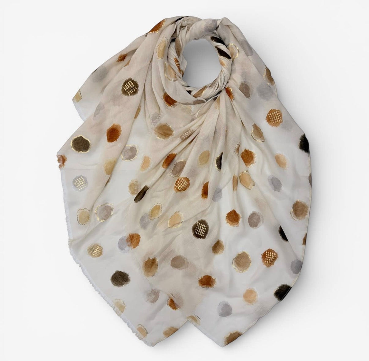 Blush & Bloom Polkadot Scarf