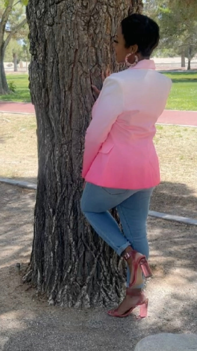 Pink Ombre Blazer