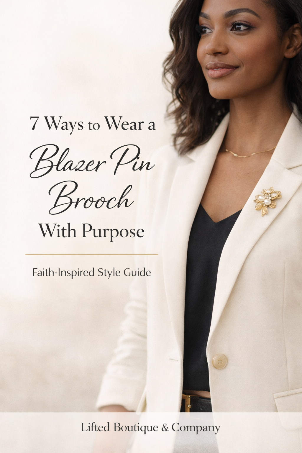 7 Ways to Wear Blazer Pin Brooches With Purpose