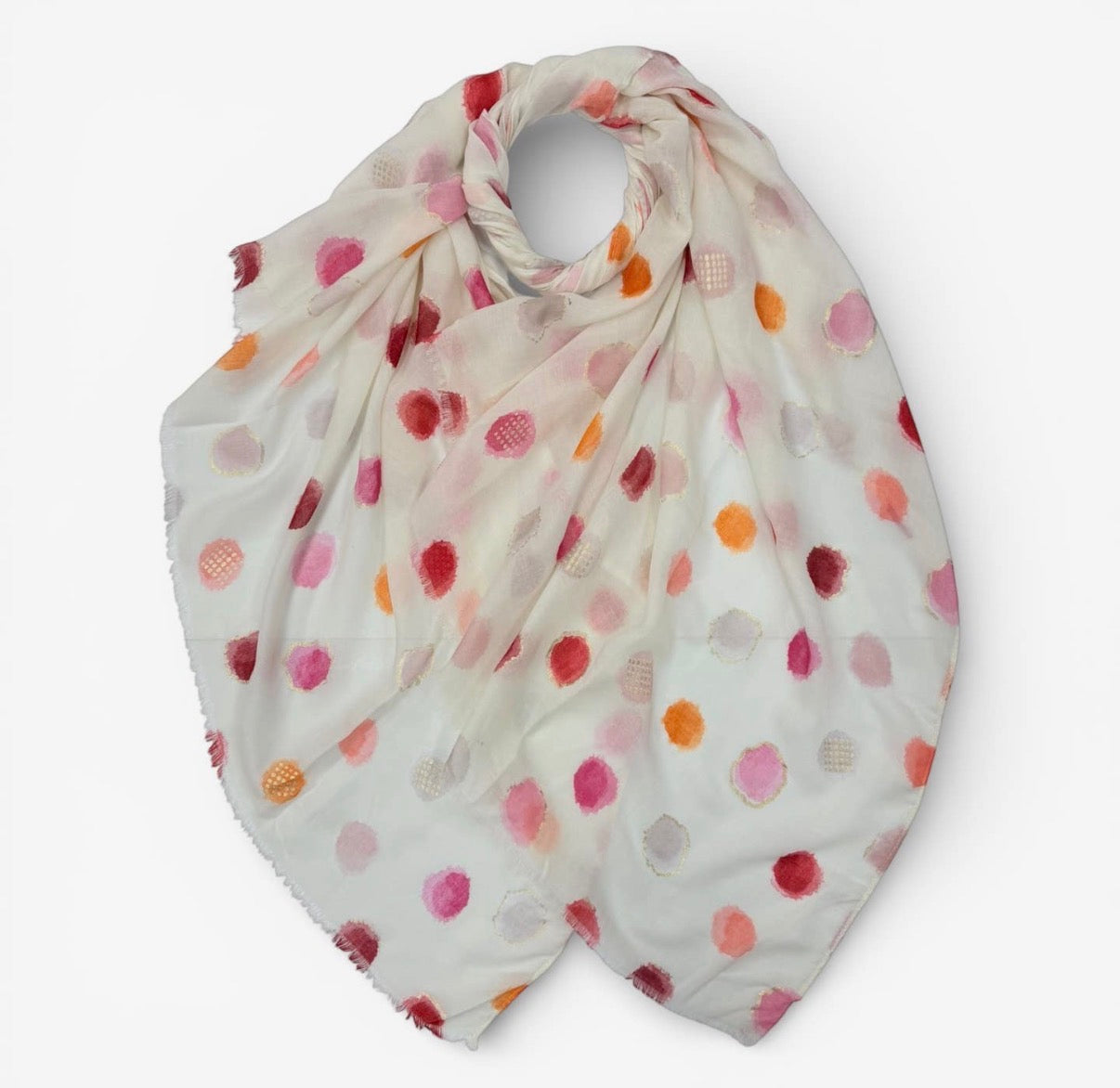 Blush & Bloom Polkadot Scarf