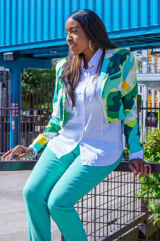 Island Breeze Cropped Blazer