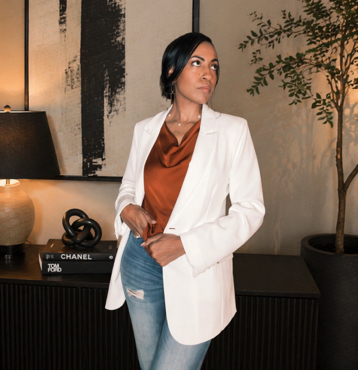 The Luxe White Blazer