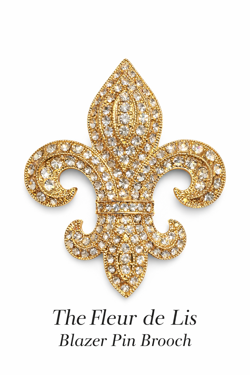 Fleur De Lis Blazer Brooch