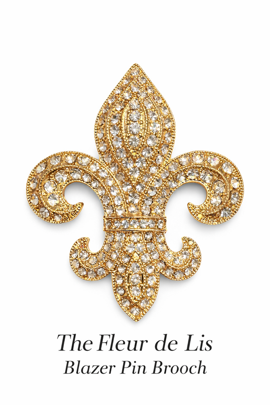 Fleur De Lis Blazer Brooch