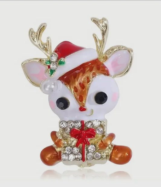 Reindeer Blazer Pin (Brooch)