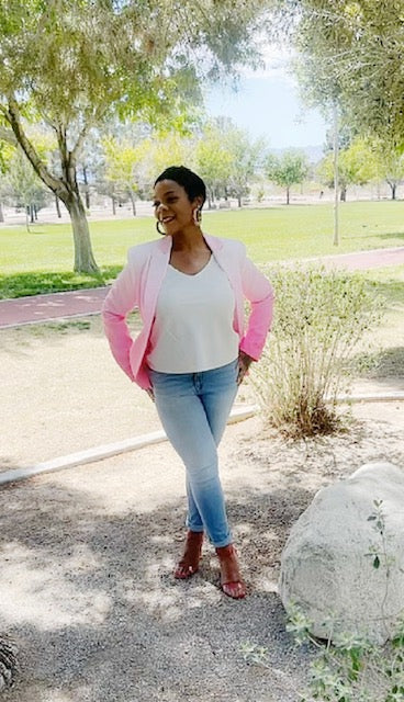 Pink Ombre Blazer